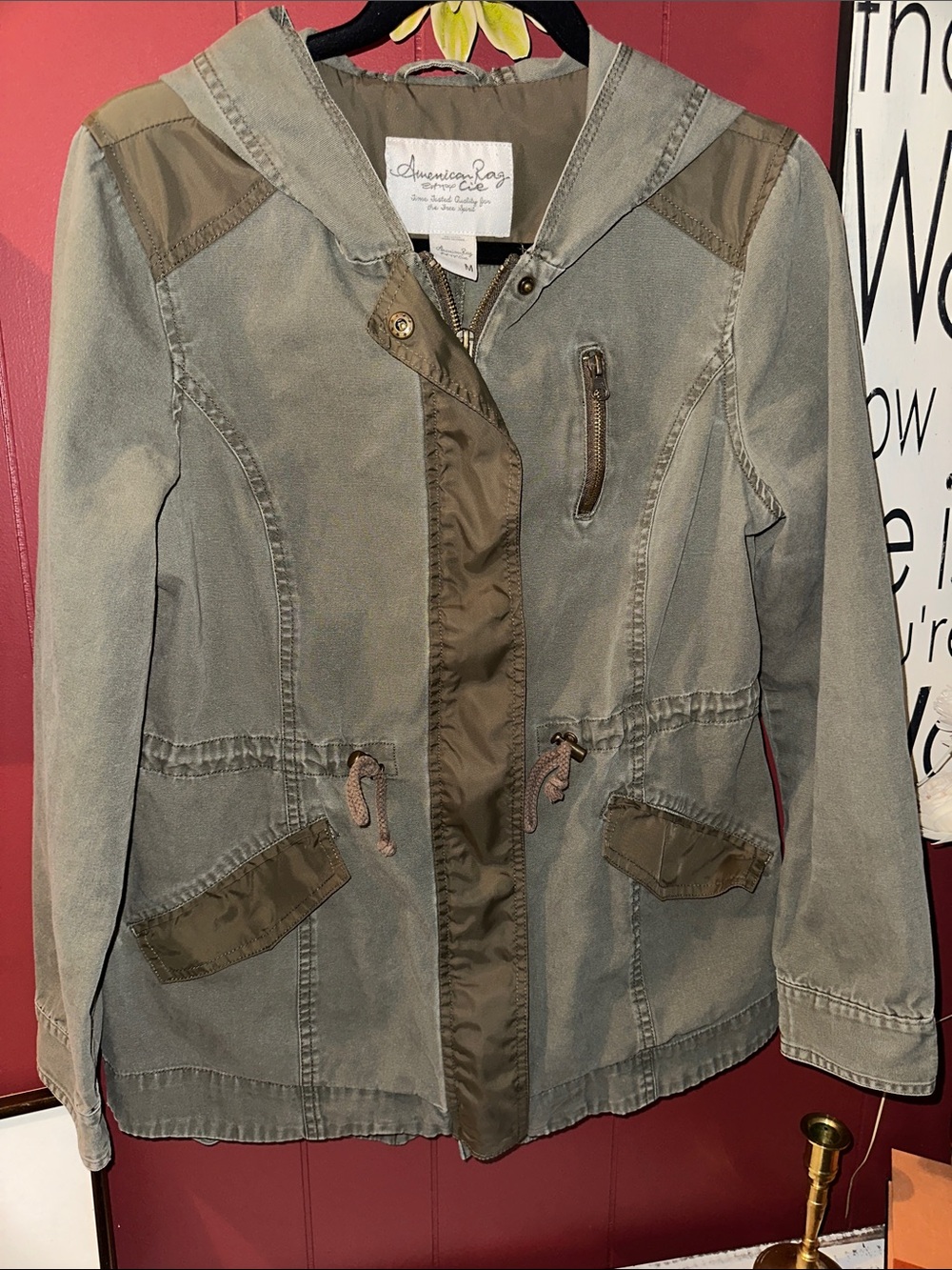 American Rag Cie Utility Anorak Utility Hooded Jacket